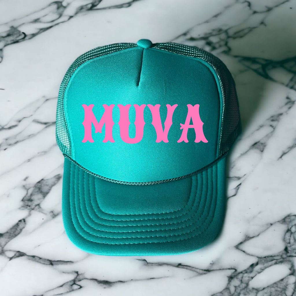 Muva Trucker Hat- Teal Blue